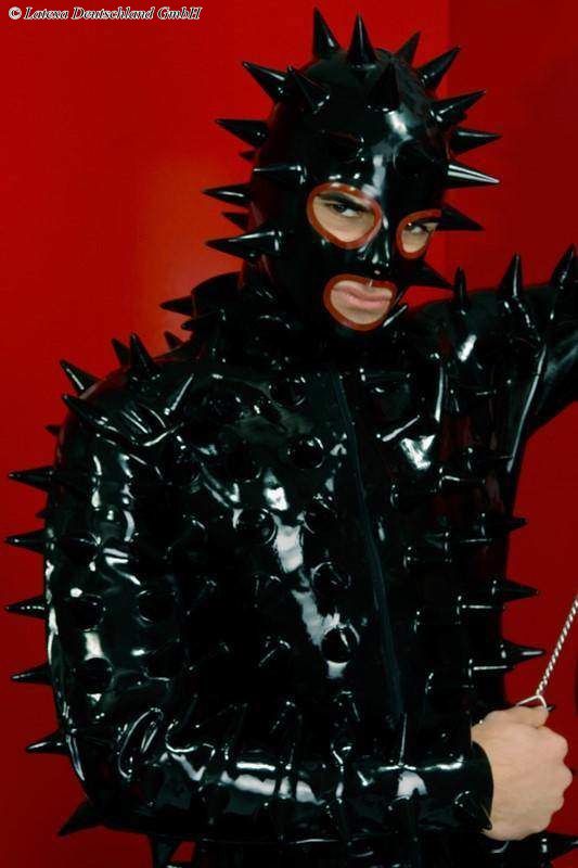 Catsuit With Spikes, Thick Latex  3294